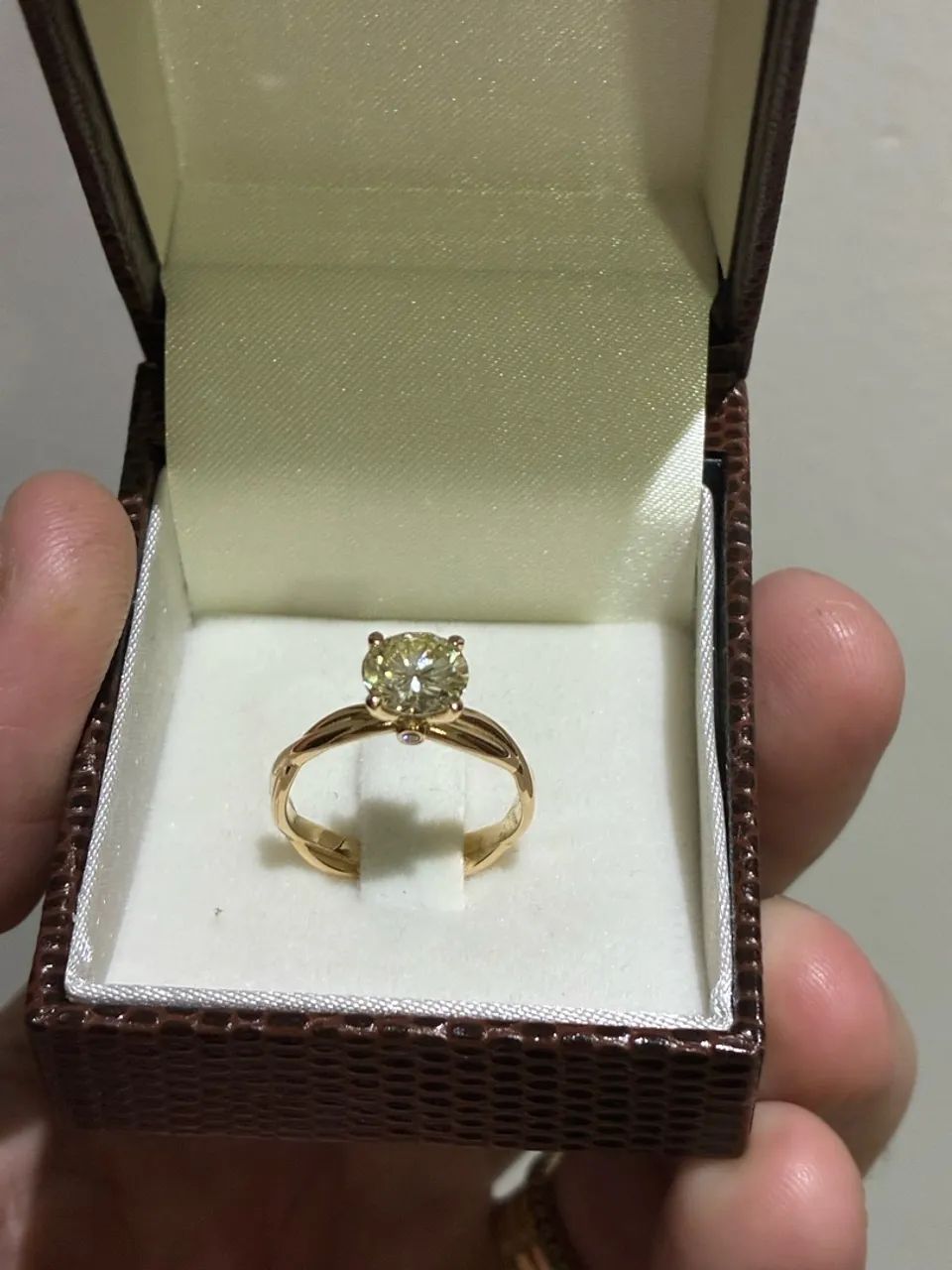 Anel de ouro 18k e diamante - Foto 4