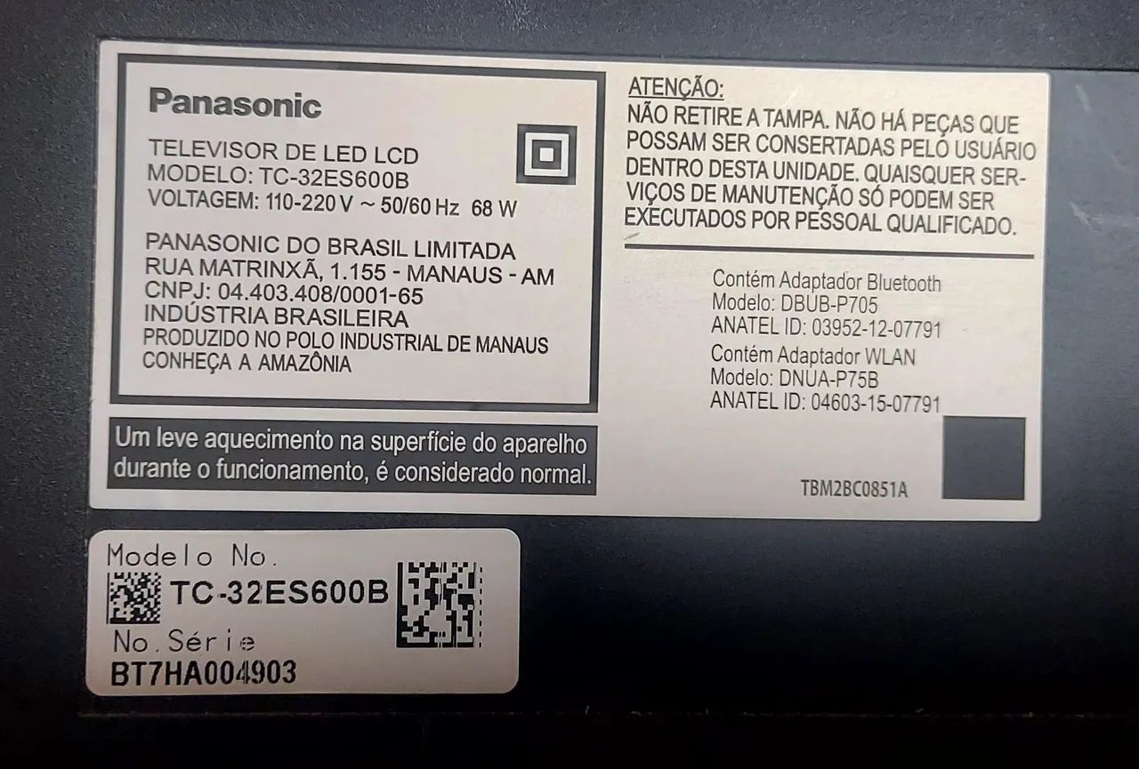 TV Panasonic 32 pol smart para retirada de peças - Foto 4