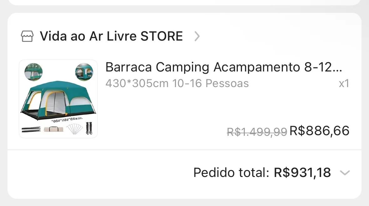 Barraca de camping oito lugares - Foto 3
