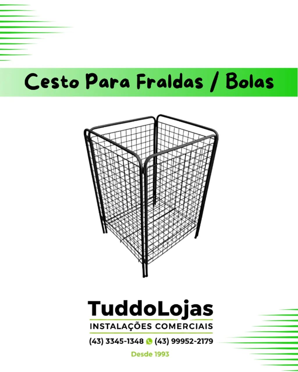 Cesto para Fraldas Bola Multi Uso