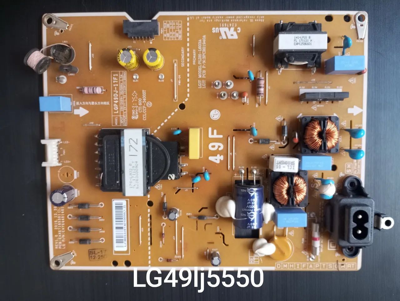 Placa da fonte smart tv 49 polegadas Lg Lj5550