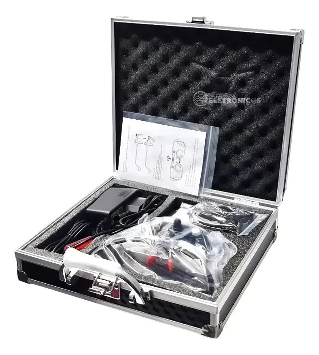 Óculos Lupa Binocular 3.5x com LED Profissional + Estojo - Foto 2
