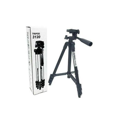 Tripé Tripod Telescópico 3120 Alumínio 1,04M Profissional Ideal para Câmeras Smartphones - Foto 3