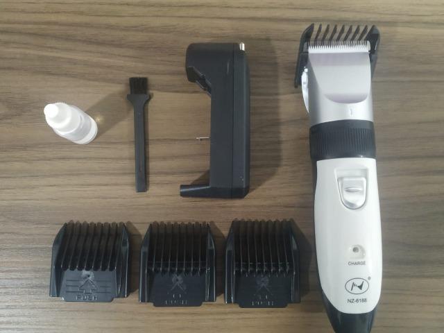 (NOVO) Kit Maquina De Tosa Profissional Cães Pet Clipper Nz-6188 - Foto 2