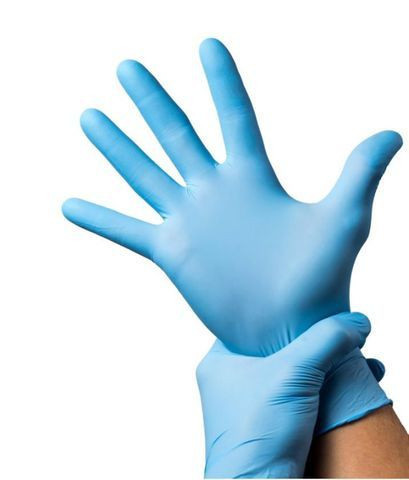 Caixa de luva nitrílica azul 100un