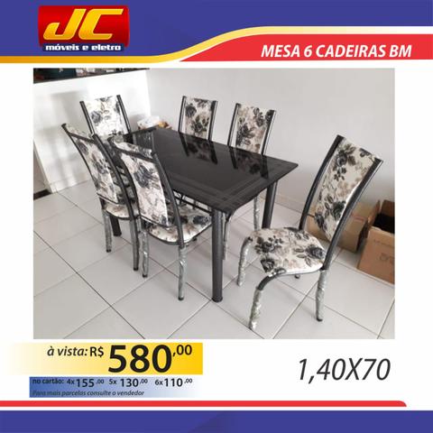 Mesa bm 6 cadeiras - Foto 2