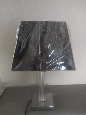 Abajur base de cristal preto - Foto 3