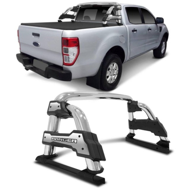 Santo Antônio Ford Ranger St-r 2013 à 2020 Cabine Dupla - Cromado
