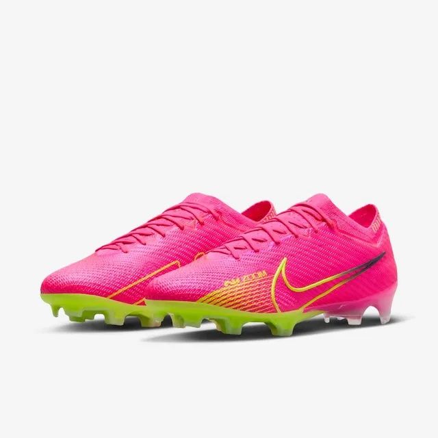 Chuteira Campo Nike Zoom Mercurial Vapor 15 Elite FG Rosa E