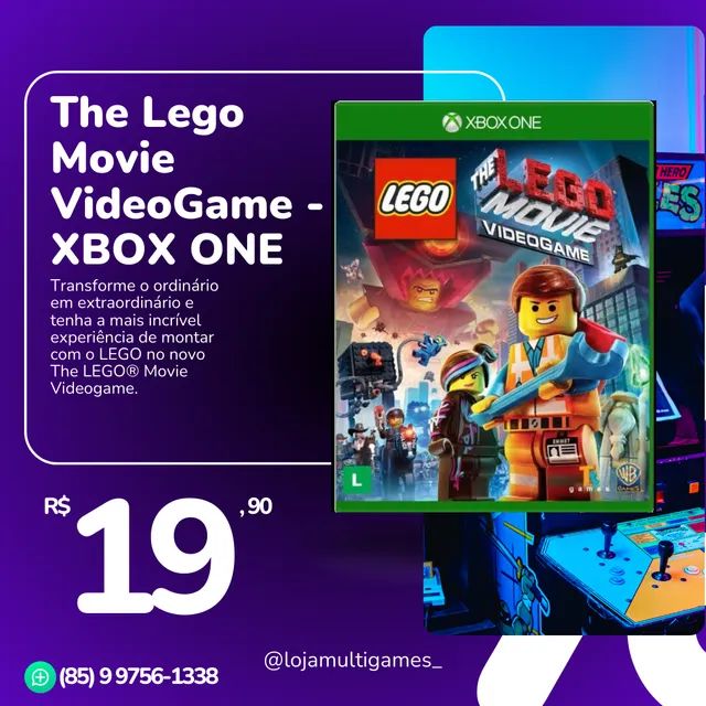 Jogo The Lego Movie Videogame 2 Xbox One Mídia