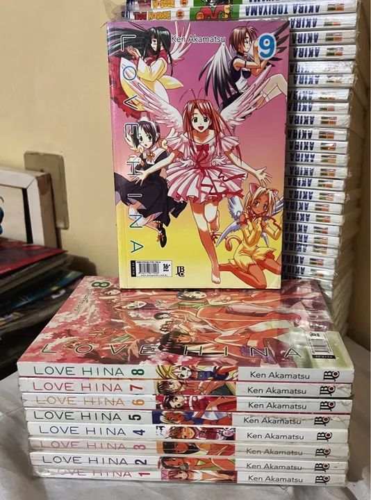 Love Hina 01 ao 09 mangá em ótimo estado - Foto 3