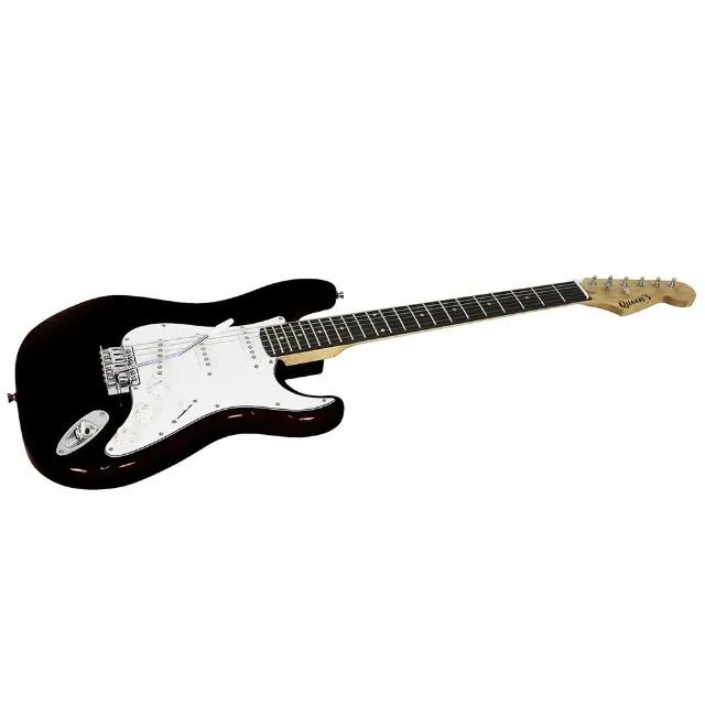 Guitarra Elétrica Queen?s D137546 Preta e Branca - Foto 4