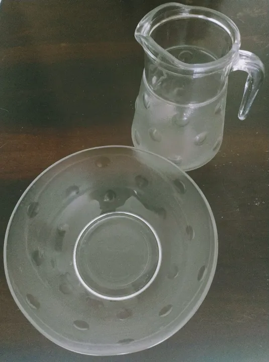 Conjunto vidro bolas bowl jarra