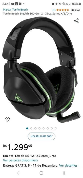 Headset Turtle Beach Stealth 600 Gen 2 Xbox Series X S One Pecas e Acessorios de Video Game Bom Viver Biguacu 1356969224 OLX