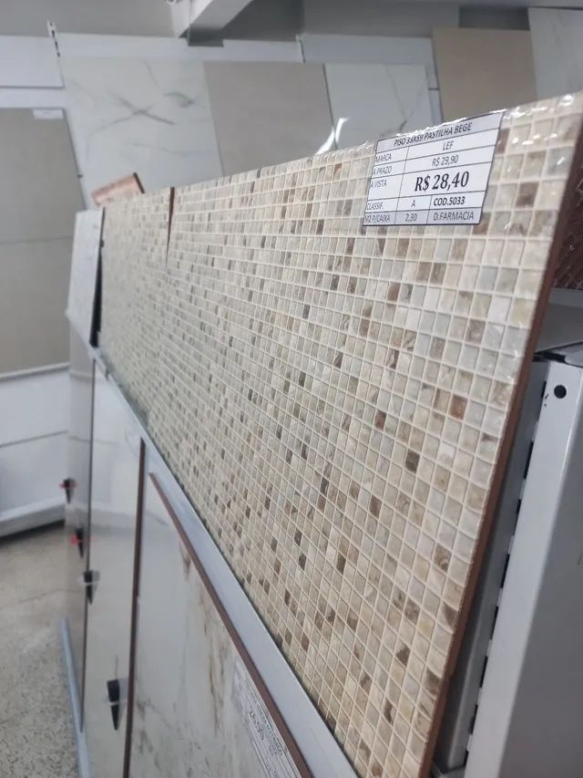 Revestimento 33x59 Pastilha Bege Lef - Foto 4