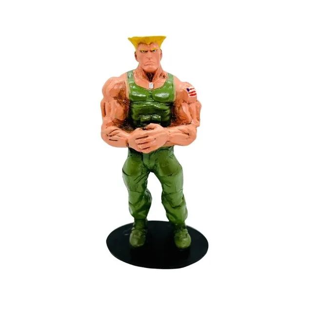 Boneco Guile Street Fighter Action Figure Miniatura em Resina - Foto 2