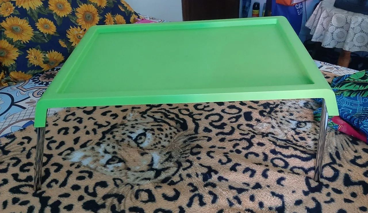 Mesa verde para café na cama  - Foto 3