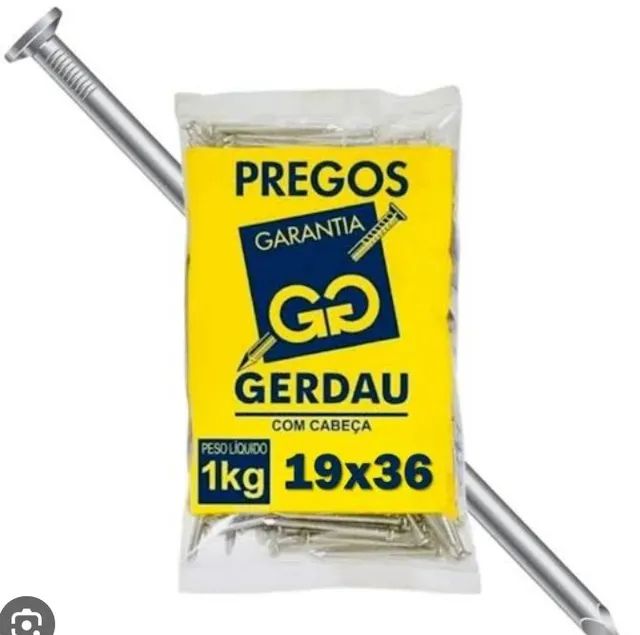 Pregos 18x27,17x21,arame recozido retorcido tudo para sua obra 