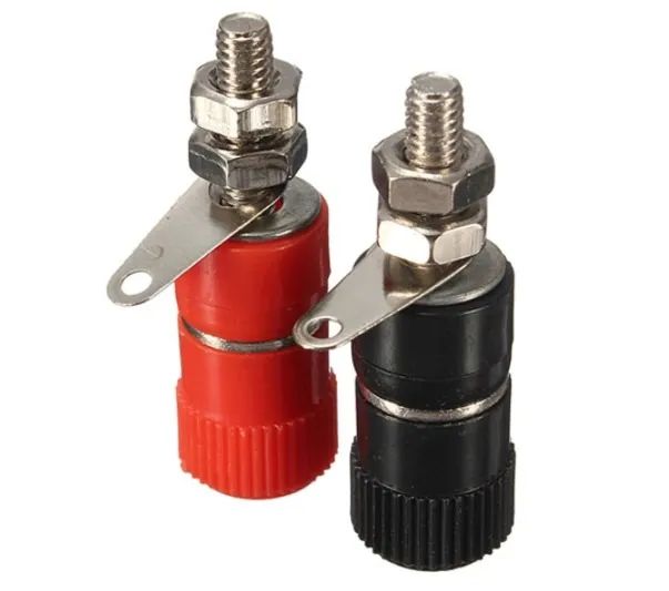 Borne P/ Plug Banana Verm. e Preto 4mm Arduino Automação Kit 2 Unid. COD-CP545 