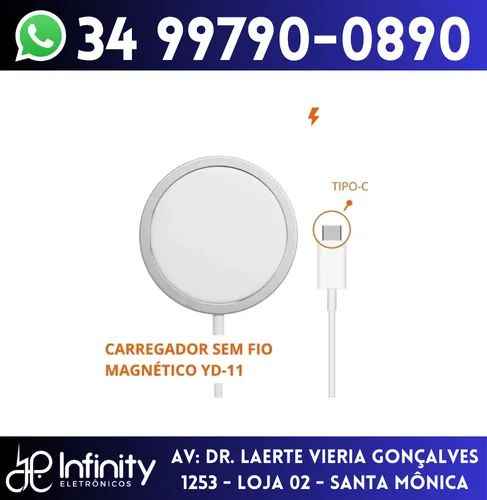 Carregador por Indução Magnético Magsafe
