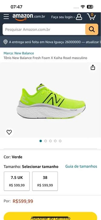 Tênis New Balance Fresh Foam tamanho 42 - Foto 5