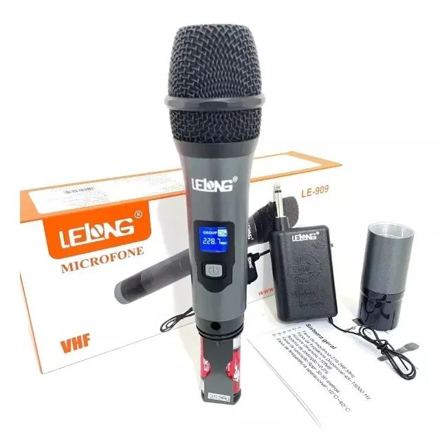 Microfone Profissional Sem Fio, Wireless - Lelong Le-909 - Foto 3