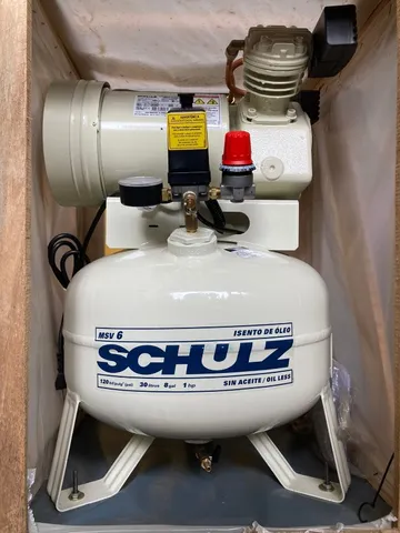 Compressor odontologico Schulz- MSV 6/30 Isento de oleo - 6 Pes 120 Lbs