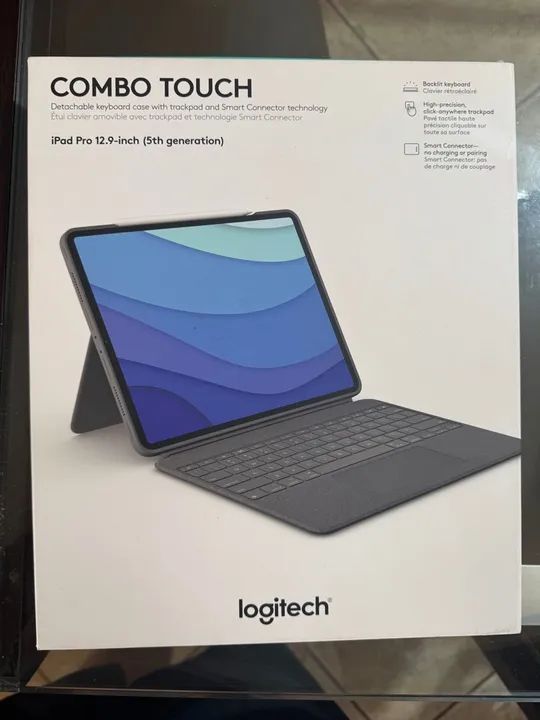 Capa com Teclado Logitech Combo Touch para iPad Pro 12.9"