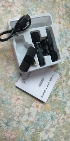 Microfone sem fio bluetooth recarregável de lapela - Foto 6