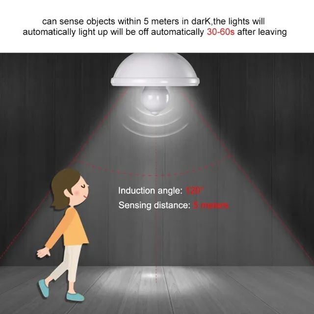 Lâmpada Led 12w Com Sensor de Movimento e Claridade Branco Frio Bivolt - Foto 2