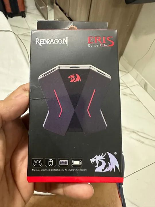 Conversor Redragon Eris GA200 para consoles PS3/4 Xbox One, Controle, Mouse e Teclado