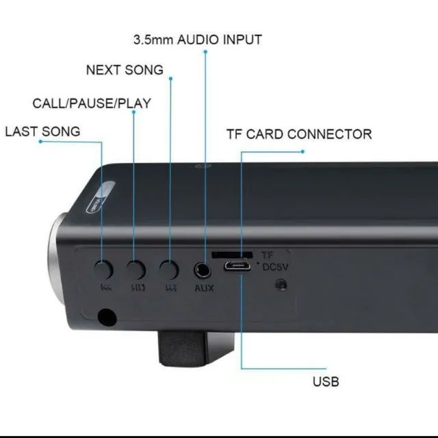 Elegiant USB multimídia Speaker Soundbar - Foto 2