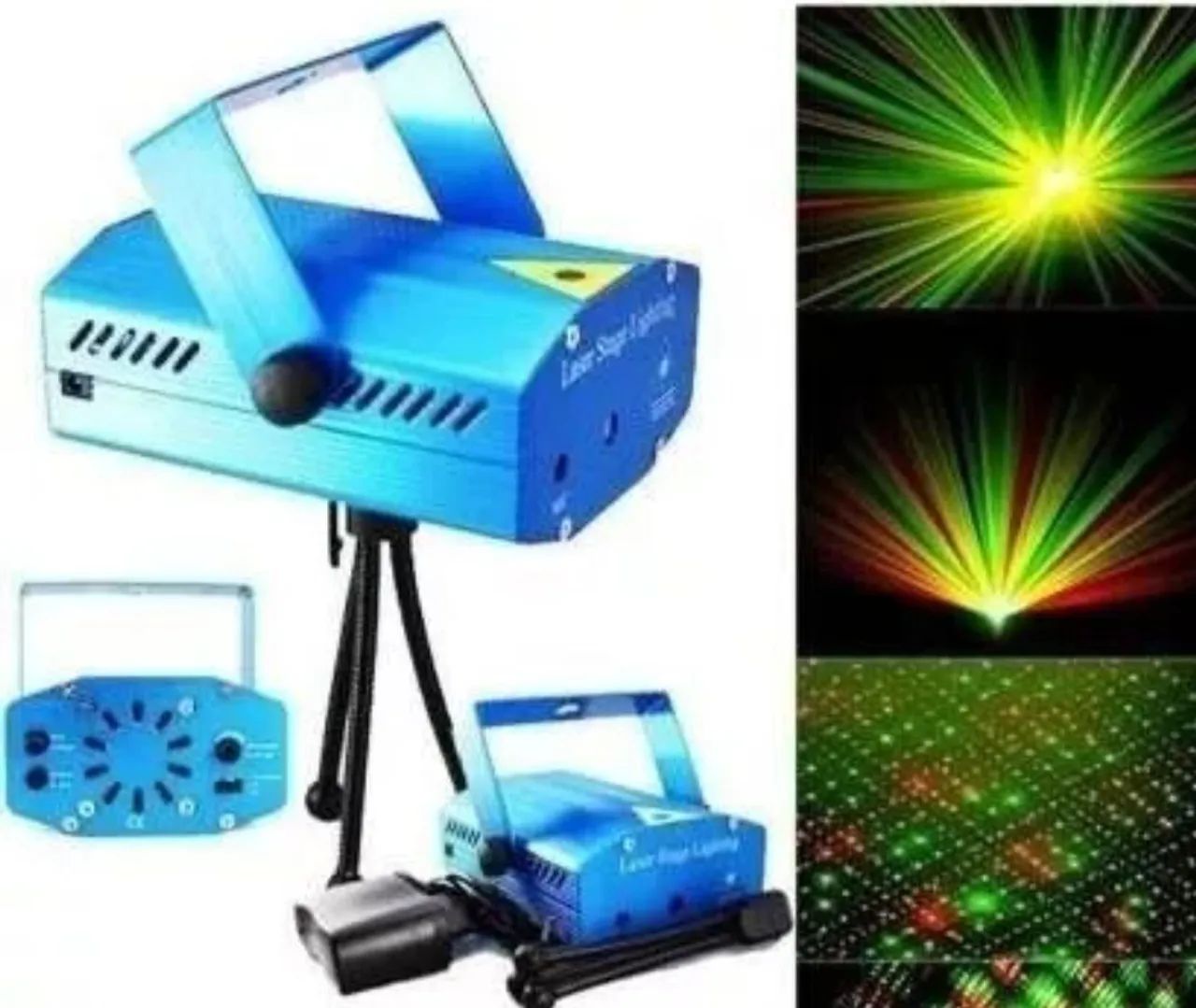 Kit iluminação pra festa 4 em 1 com globo de luz ,leiser,estrobo,canhao 18 leds  - Foto 2