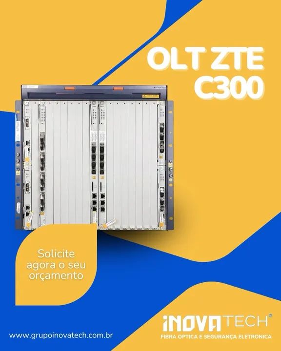 OLT C300 ZTE COM PLACA PON GTGH C++ 2HUVQ+2SCXM+2PRWG C/ NFE