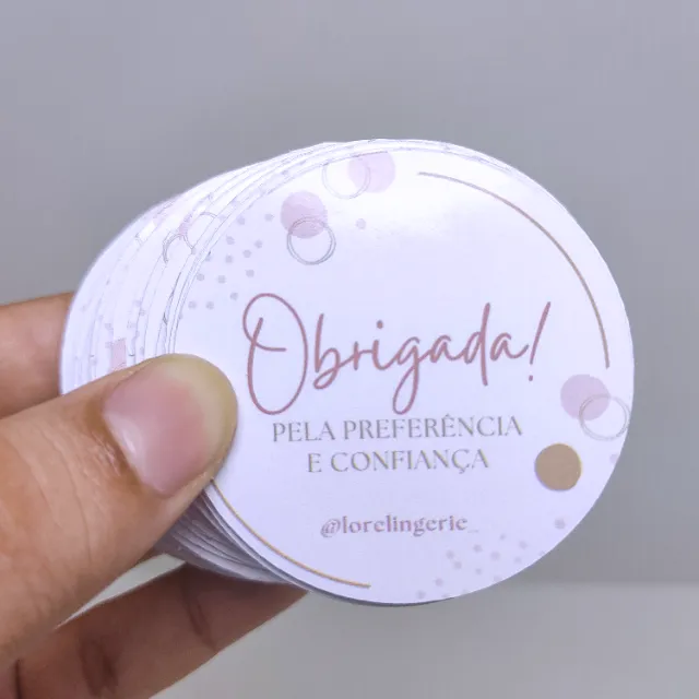 Adesivo Redondo Personalizado