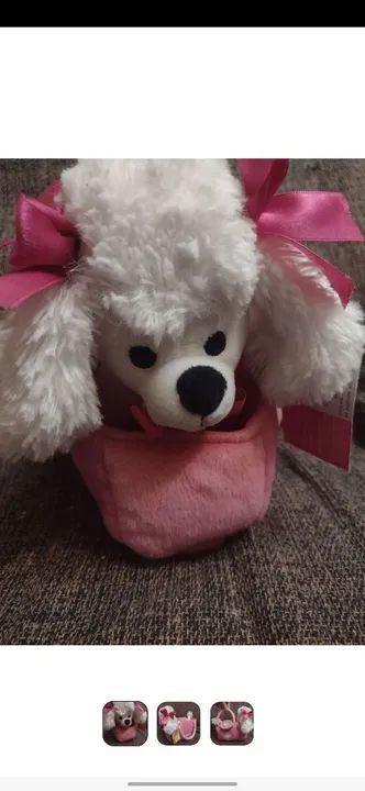 Pelúcia Cachorro da Barbie com bolsa novo!