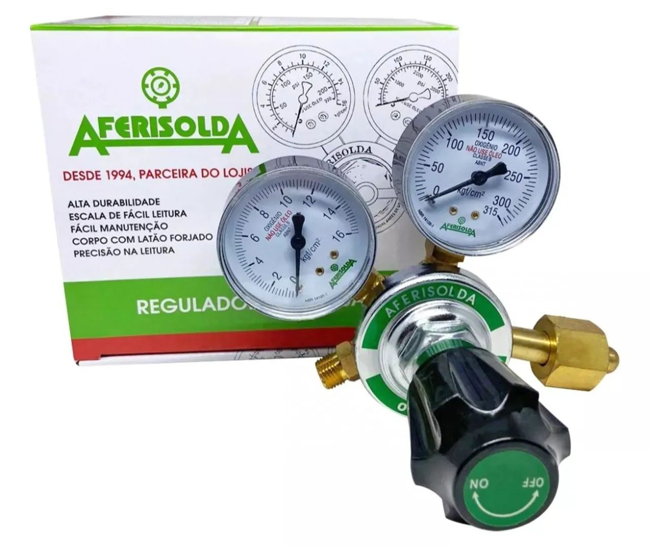 Regulador de Pressão para Oxigênio - Aferisolda