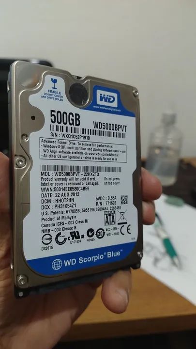 Hd 500 gb com windows 10 sem login S A T A  notebook