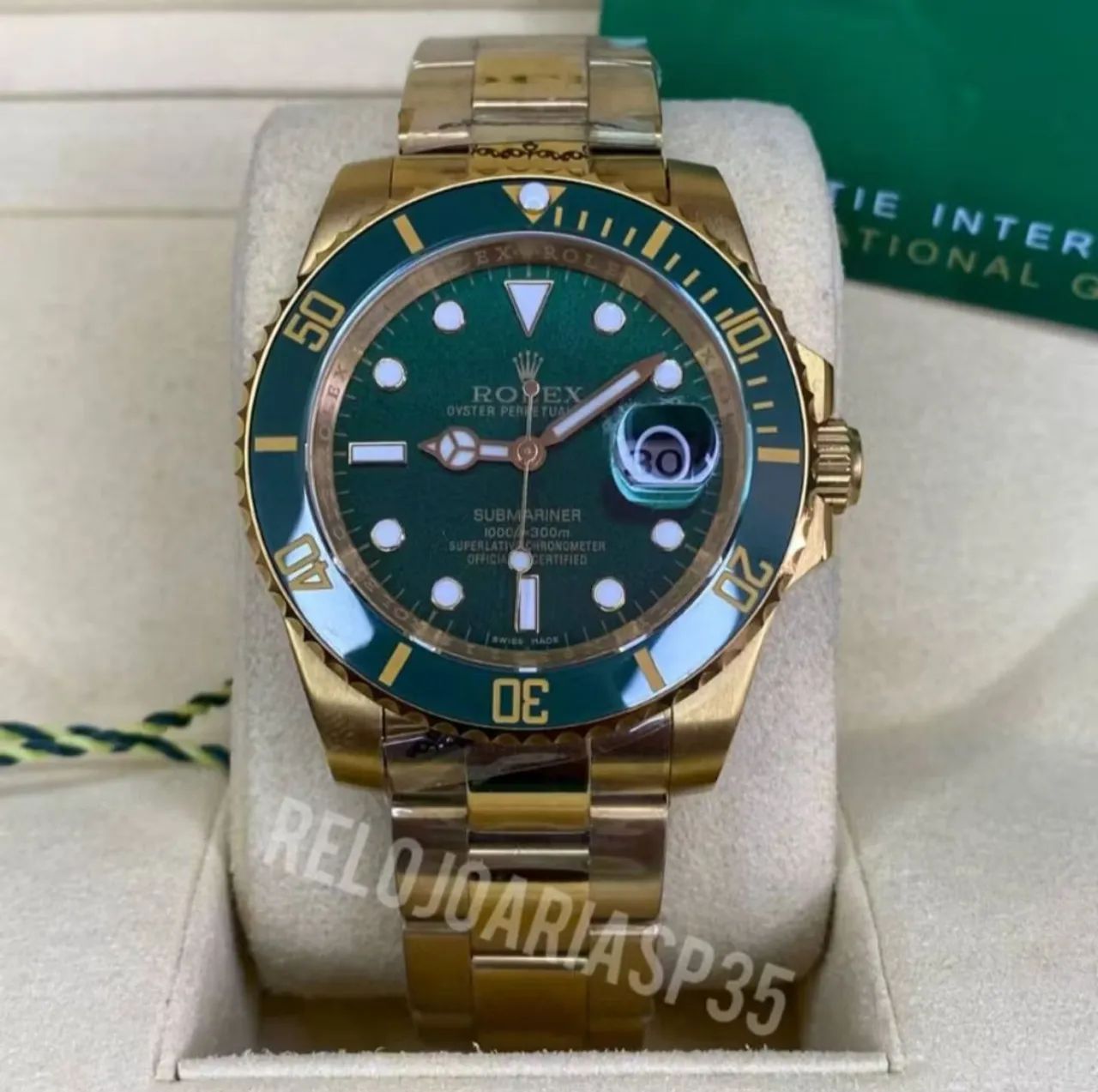 Rolex Submariner Visor Verde linha Premium AAA+ Suíço - Foto 4