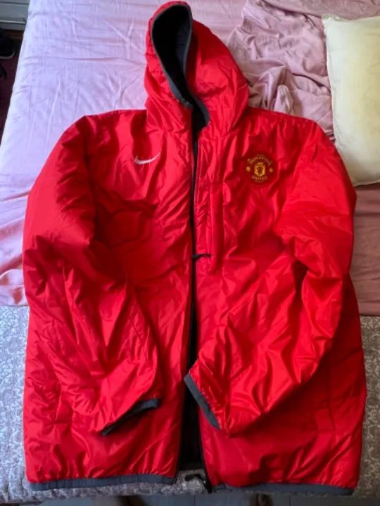 Jaqueta / Parka Acolchoada Reversível Nike Manchester United - Original, Tamanho G - Foto 3