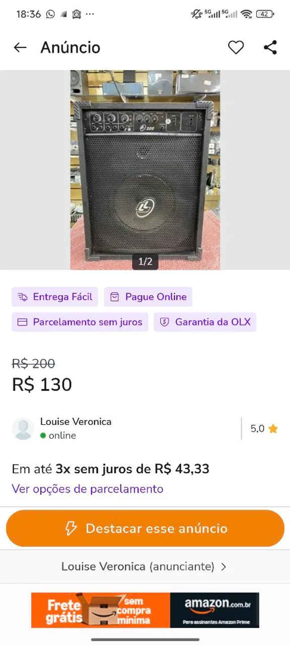 Caixa de som LL