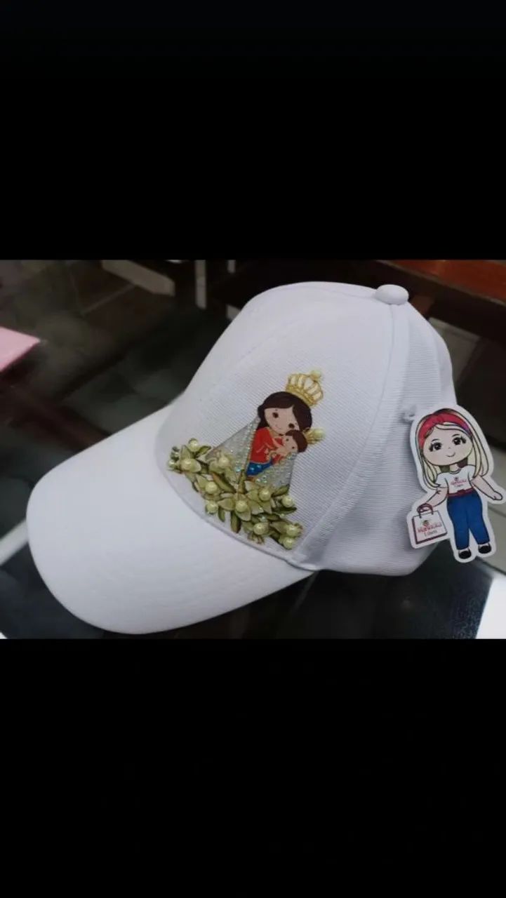 Boné Personalizado com Aplique Religioso