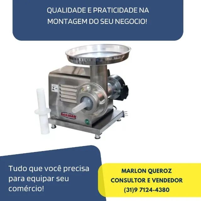 Moedor de Carne Boca 8 Bermar Bivolt