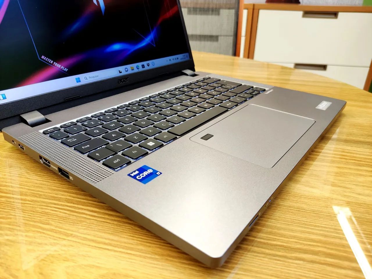 NOTEBOOK ACER i7- 13° GERAÇÃO, TECLADO RETROILUMINADO, 32GB DE RAM, MODELO EMPRESARIAL - Foto 2