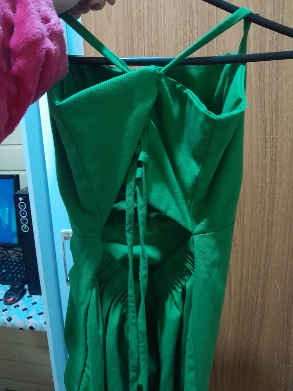 Vestido verde elegante formal - Foto 4