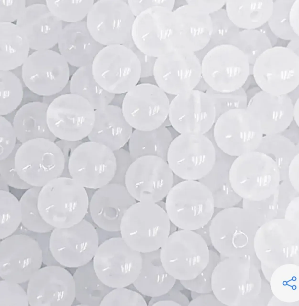 1000 bolinhas plásticas transparentes novíssimas