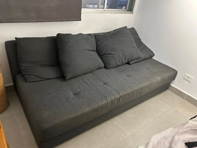 SOFÁ CINZA - CONDIÇÃO USADO