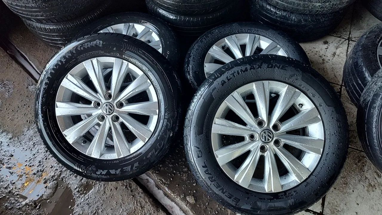aro 15 c pneus semi novos <br><br> - Foto 5