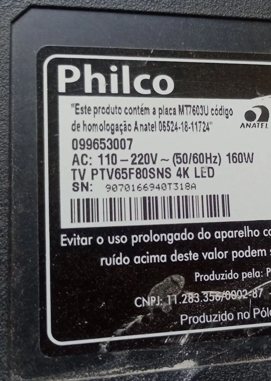 Placa principal tv65" Philco PTV65F80SNS  - Foto 2