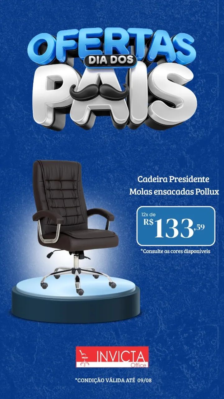 PROMOÇÃO ESPECIAL DIA DOS PAIS NA INVICTA OFFICE - Foto 3